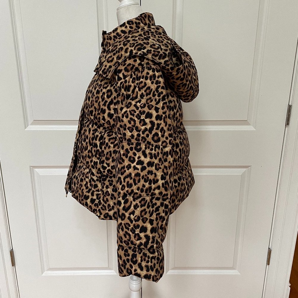 Veronica Beard Casper Leopard-Print Puffer Down Jacket - Picture 2 of 14